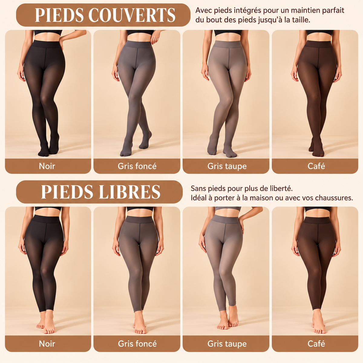 ELANEA™SculptFit | Collant Thermique Effet Seconde peau