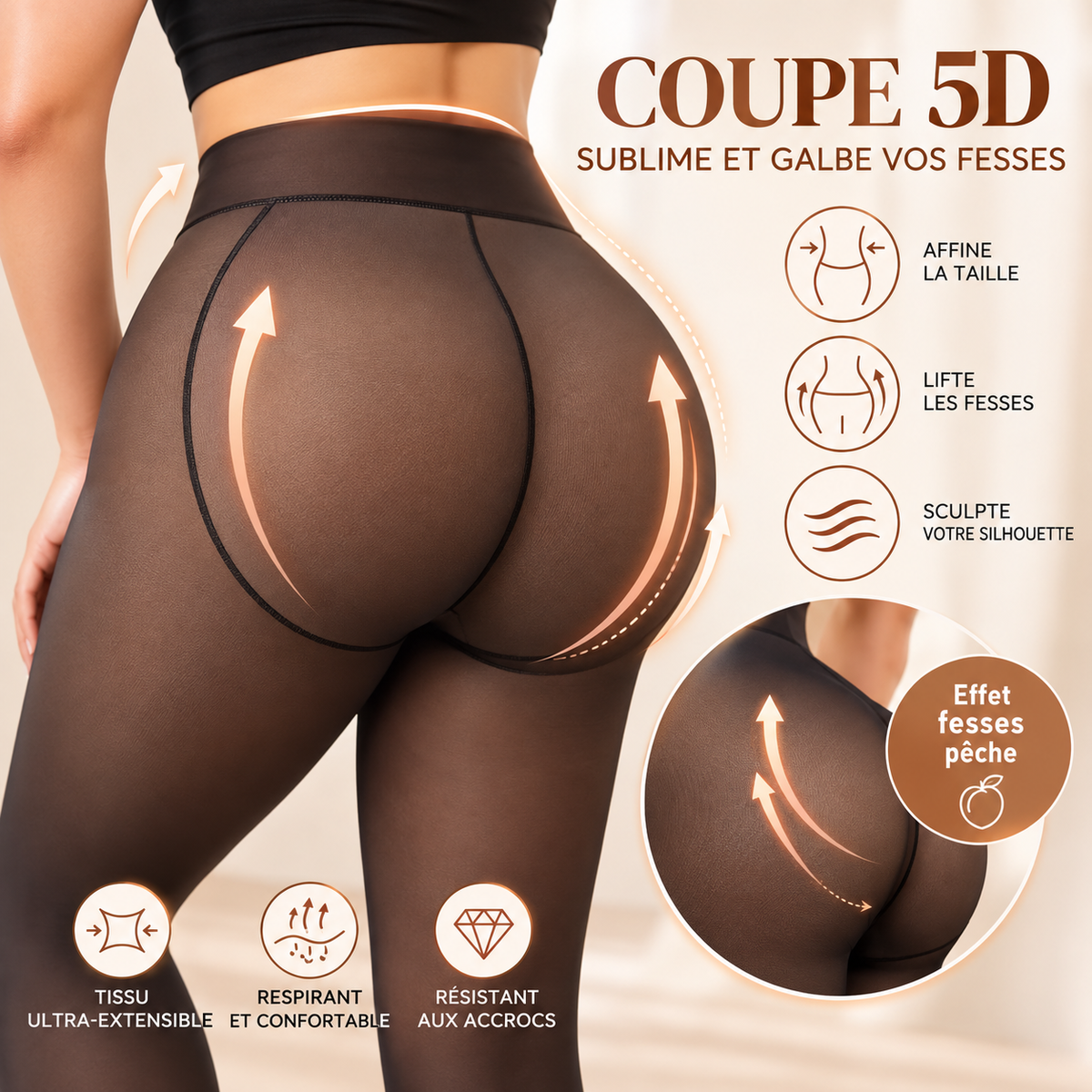 ELANEA™SculptFit | Collant Thermique Effet Seconde peau