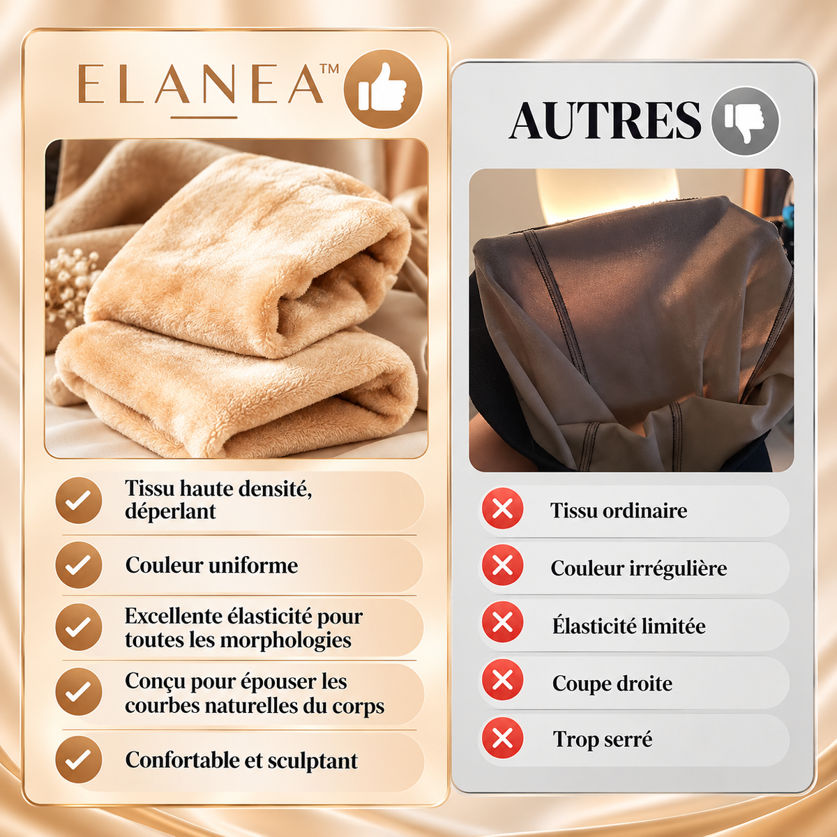 ELANEA™SculptFit | Collant Thermique Effet Seconde peau